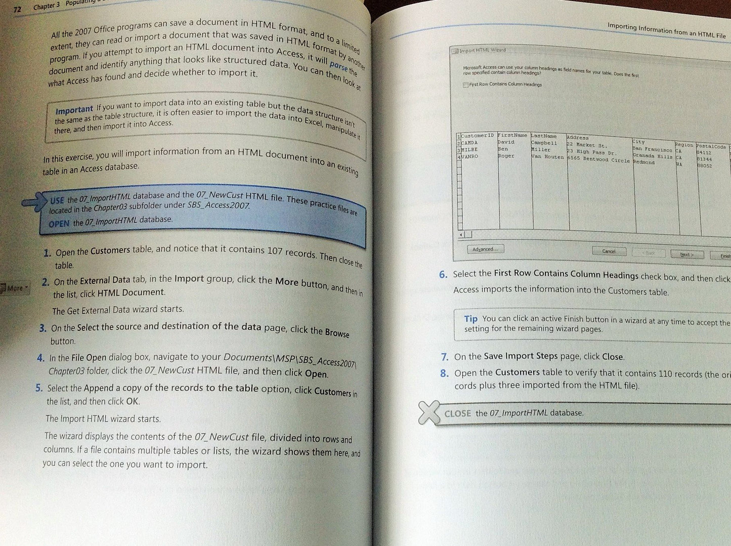 Microsoft Office Access 2007 Step by Step Preppernau, Joan; Lambert, M. and Lambert, Steve