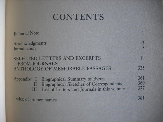 Selected Letters and Journals