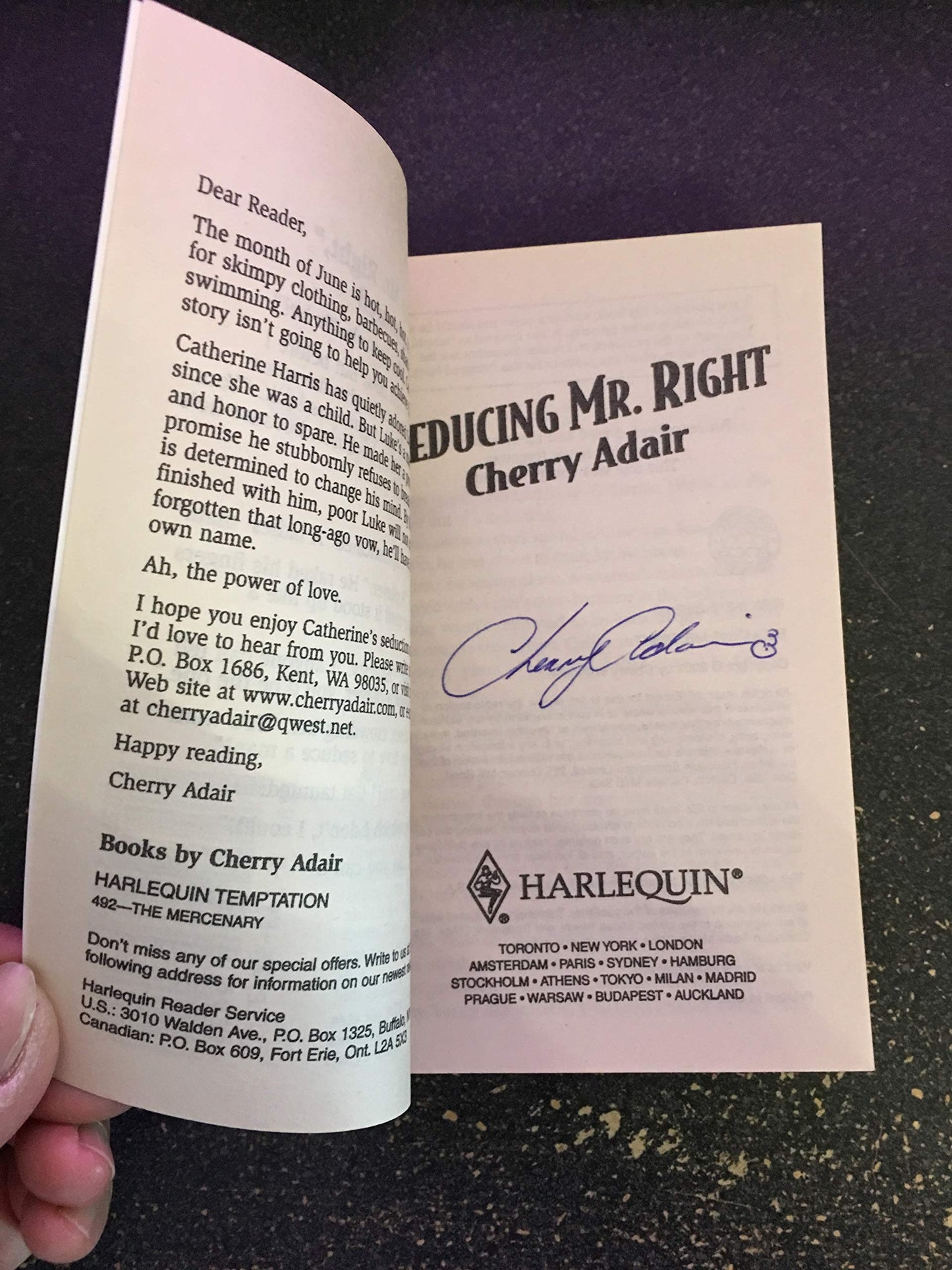 Seducing Mr. Right Adair, Cherry