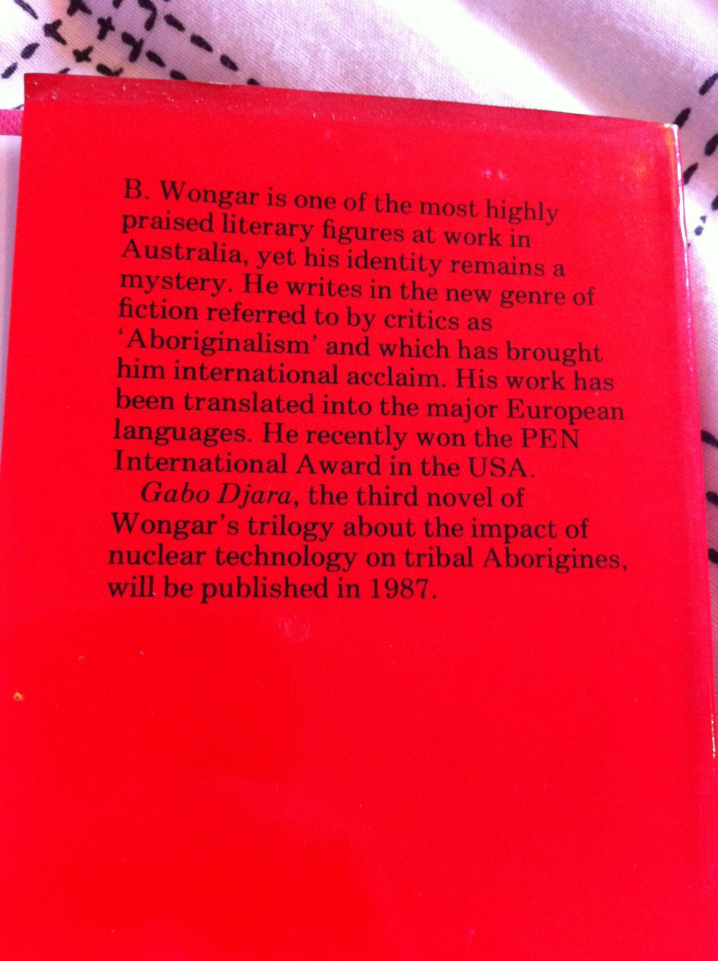 Walg Wongar, B.