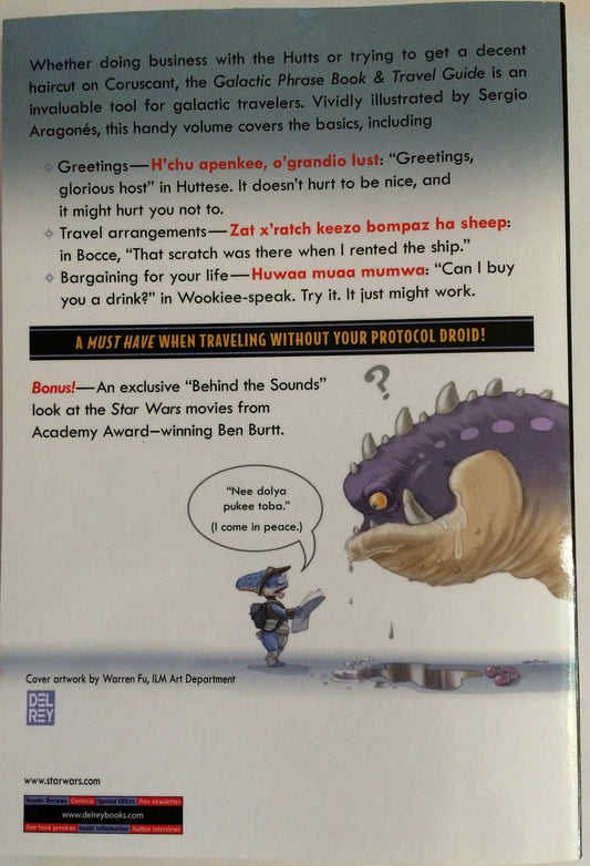 By Ben Burtt ; Sergio Aragones ( Author ) [ Star Wars: Galactic Phrase Book & Travel Guide By Aug-2001 Paperback [Paperback] Ben Burtt ; Sergio Aragones