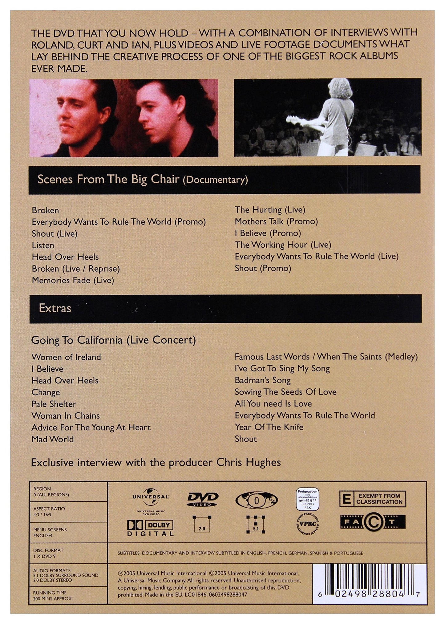 Tears for Fears - Scenes from the Big Chair [DVD]