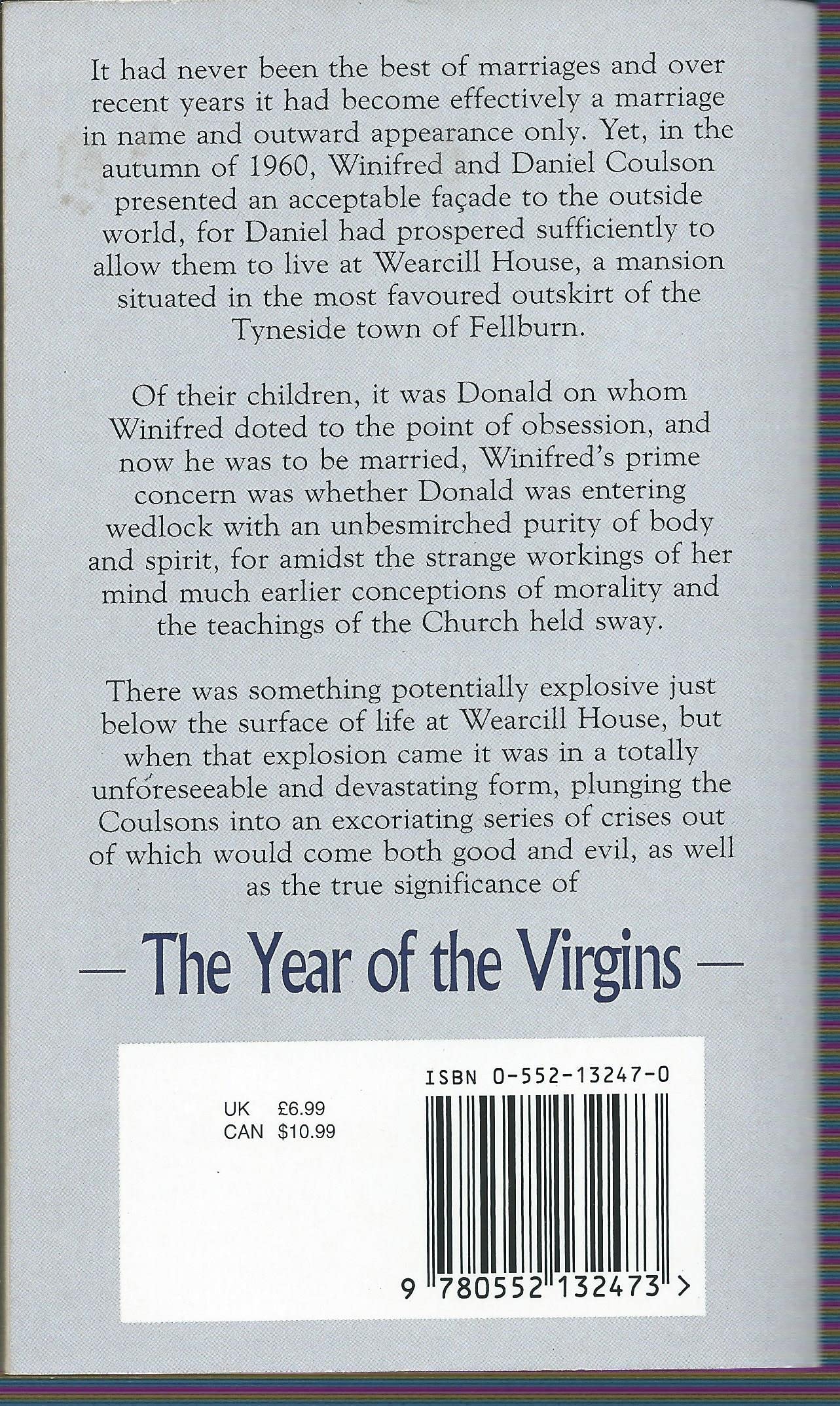 The Year Of The Virgins [Paperback] Cookson, Catherine