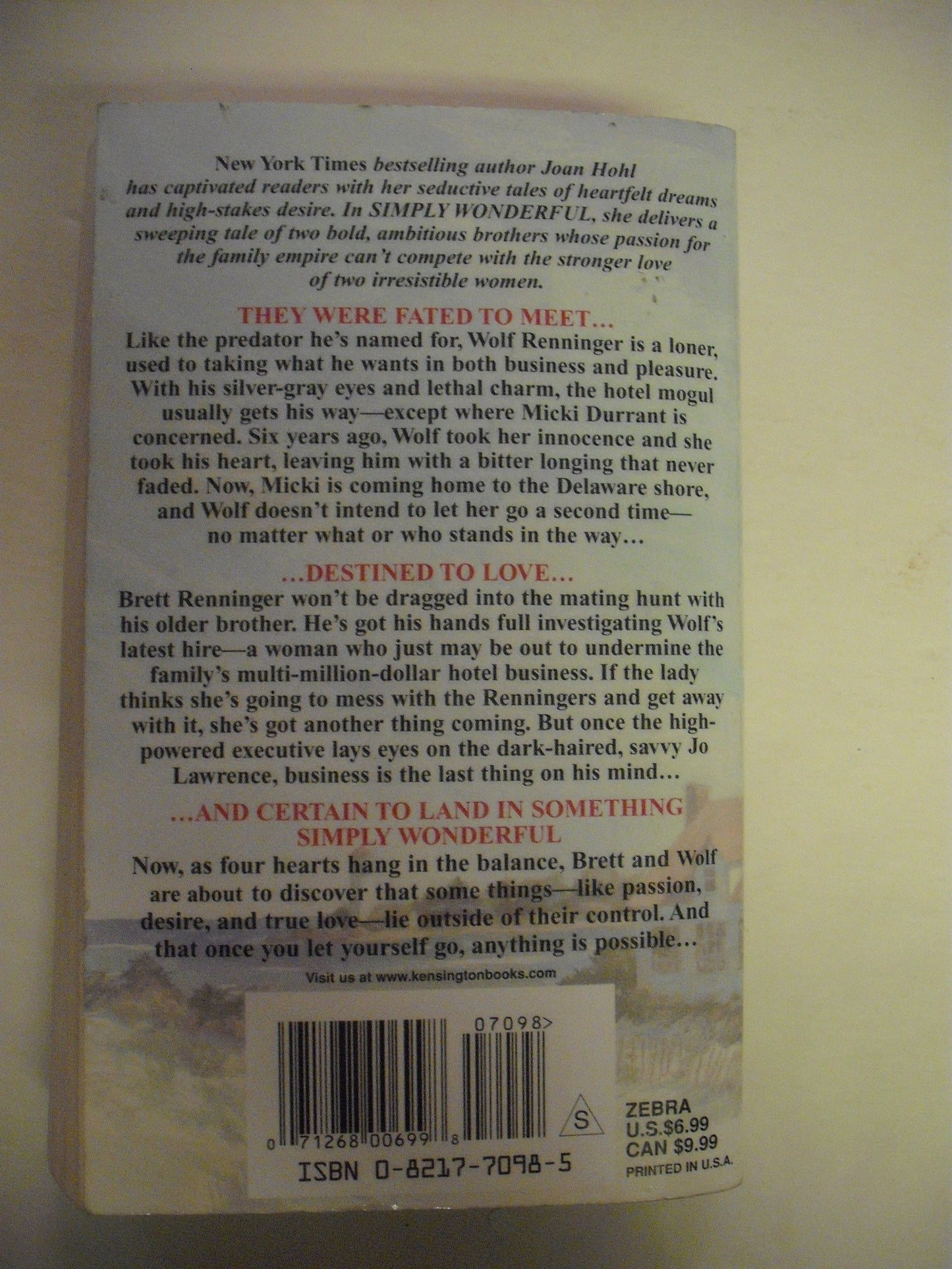 Simply Wonderful Hohl, Joan