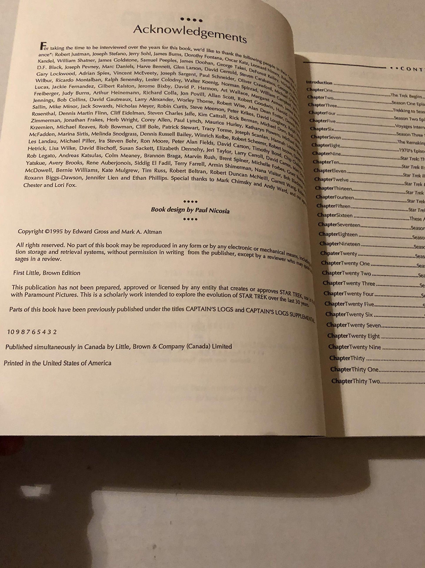 Captains' Logs: The Unauthorized Complete Trek Voyages Gross, Edward and Altman, Mark A.