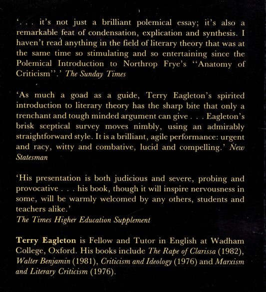 Literary Theory: An Introduction EAGLETON