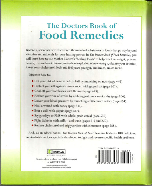 The Doctor's Book of Food Remedies - Fully Revised & Updated