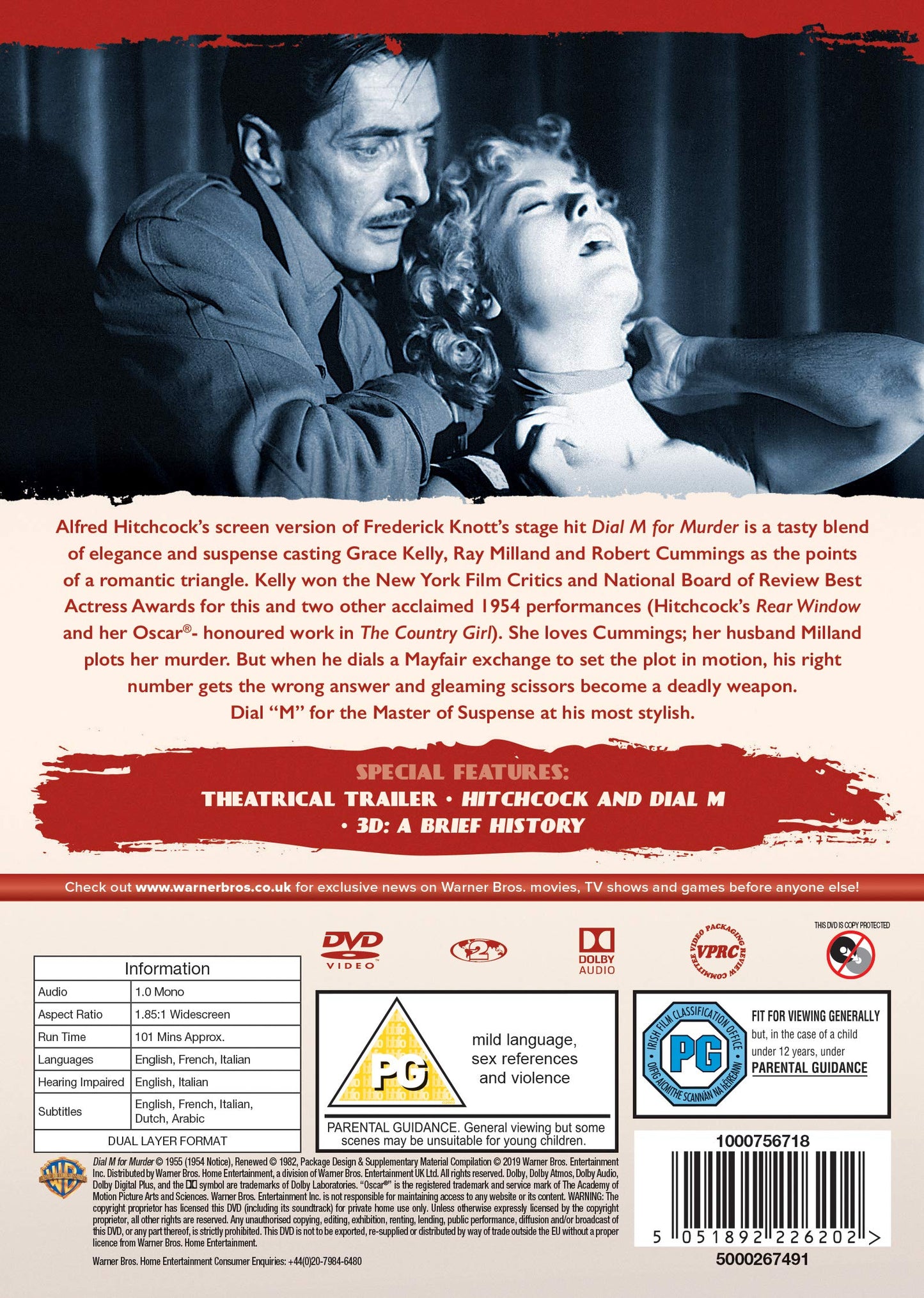 Dial M For Murder [DVD] [1954] [2020] [DVD]